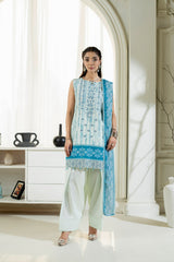 D-03 | 3Pc Unstitched Lawn Suit MAHARUKH by SɅNɅM SɅEED