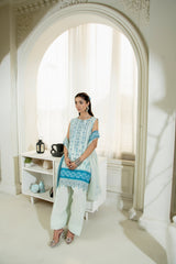 D-03 | 3Pc Unstitched Lawn Suit MAHARUKH by SɅNɅM SɅEED