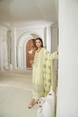 D-10 | 3Pc Unstitched Lawn Suit MAHARUKH by SɅNɅM SɅEED