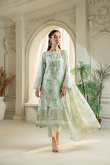 D-02 | 3Pc Unstitched Lawn Suit MAHARUKH by SɅNɅM SɅEED