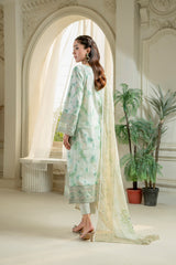 D-02 | 3Pc Unstitched Lawn Suit MAHARUKH by SɅNɅM SɅEED
