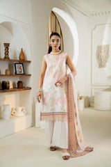 D-08 | 3Pc Unstitched Lawn Suit MAHARUKH by SɅNɅM SɅEED