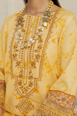 D-04 | 3Pc Unstitched Lawn Suit MAHARUKH by SɅNɅM SɅEED