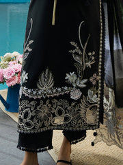 Umbrea | 3Pc Unstitched Embroidered Lawn Suit Serene Luxe By Cinq