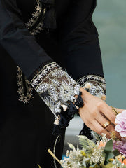 Umbrea | 3Pc Unstitched Embroidered Lawn Suit Serene Luxe By Cinq