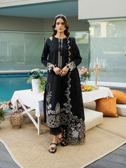 Umbrea | 3Pc Unstitched Embroidered Lawn Suit Serene Luxe By Cinq