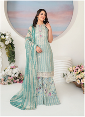 D-07 | 3 Pc Unstitched Suit Lawn Siran By Sanam Saeed