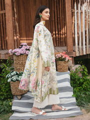 WG - 02 | 3Pc Unstitched Lawn Suit Whimsical Garden By Celts