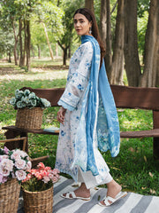 WG - 03 | 3Pc Unstitched Lawn Suit Whimsical Garden By Celts