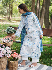 WG - 03 | 3Pc Unstitched Lawn Suit Whimsical Garden By Celts