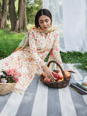 WG - 01 | 3Pc Unstitched Lawn Suit Whimsical Garden By Celts