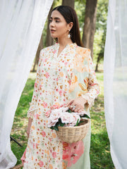 WG - 01 | 3Pc Unstitched Lawn Suit Whimsical Garden By Celts