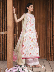 WG - 08 | 3Pc Unstitched Lawn Suit Whimsical Garden By Celts