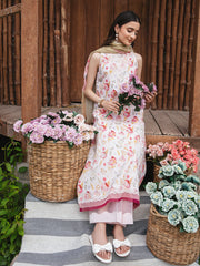 WG - 08 | 3Pc Unstitched Lawn Suit Whimsical Garden By Celts