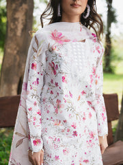 WG - 04 | 3Pc Unstitched Lawn Suit Whimsical Garden By Celts