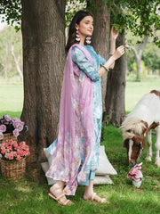 WG - 07 | 3Pc Unstitched Lawn Suit Whimsical Garden By Celts