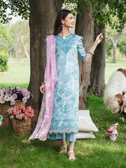 WG - 07 | 3Pc Unstitched Lawn Suit Whimsical Garden By Celts