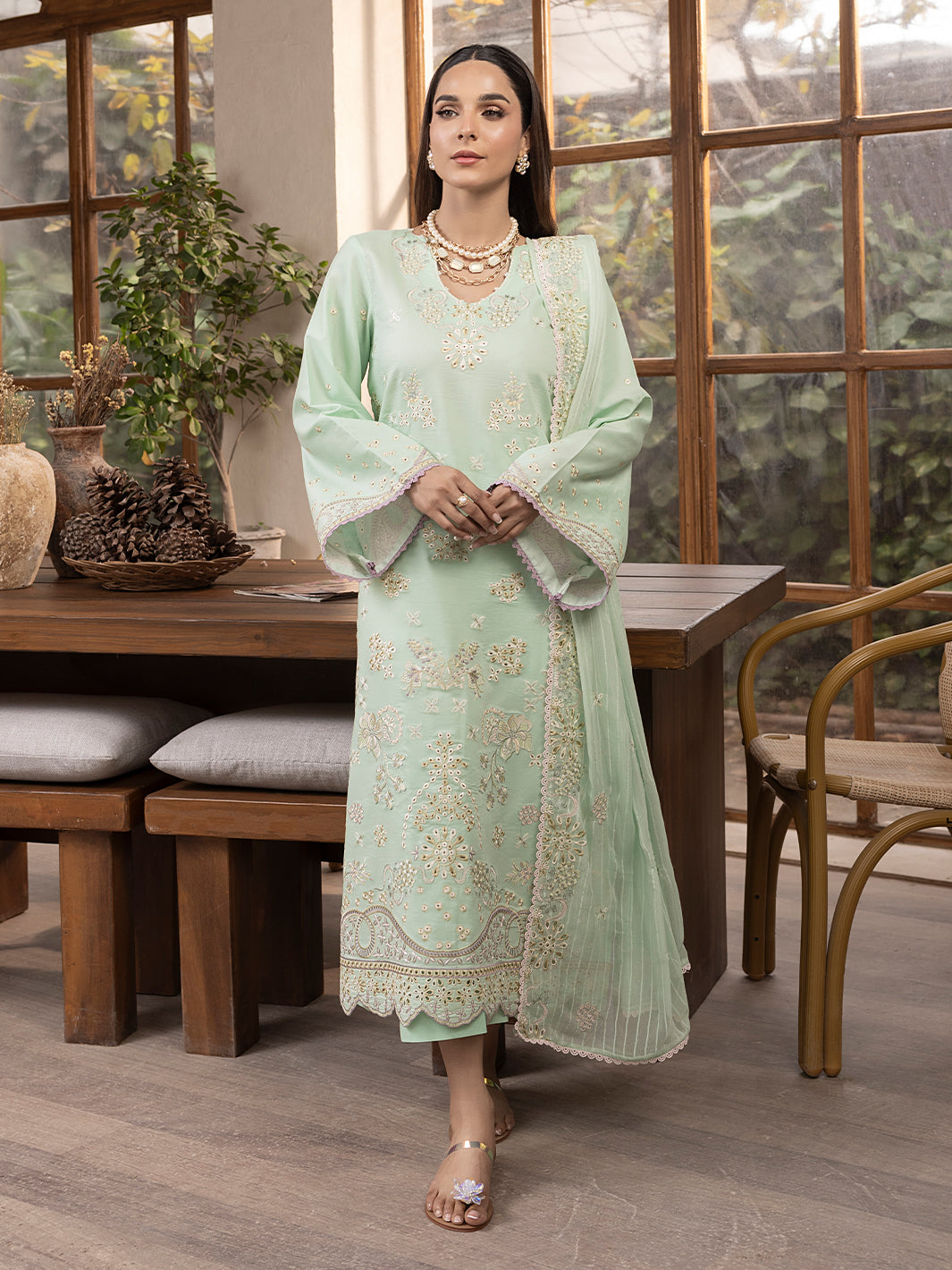 SE-04 | 3Pc Unstitched Lawn Festive Collection Serenda Echo By Celts