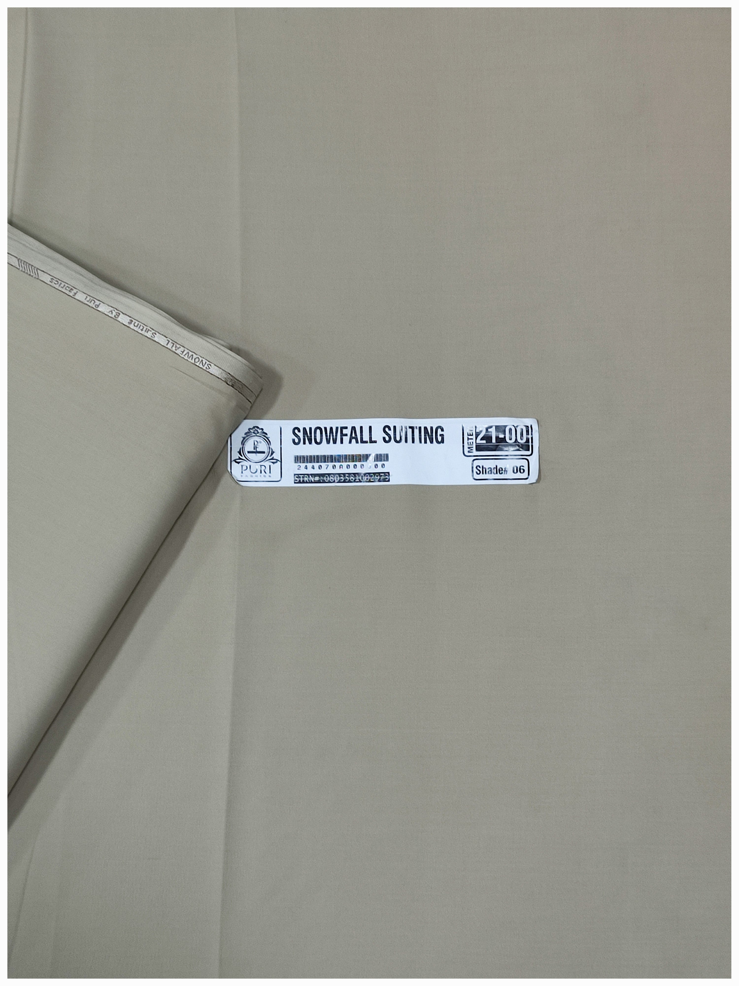 Snowfall Suiting Wash & Wear By Puri Fabrics