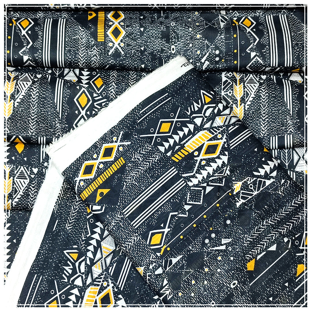 Ladies Lawn Printed Suit - Unstitched -  2 Piece