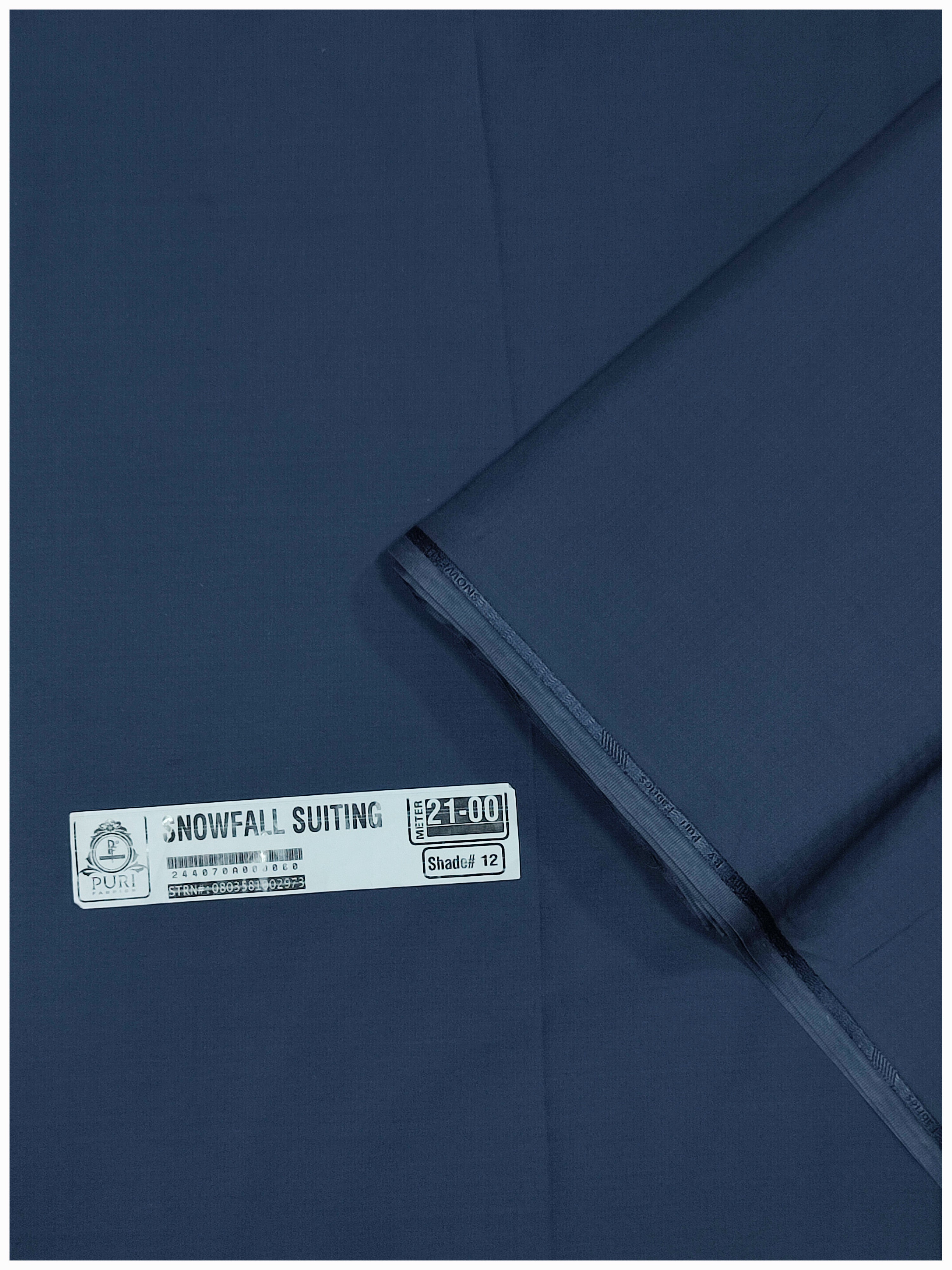 Snowfall Suiting Wash & Wear By Puri Fabrics