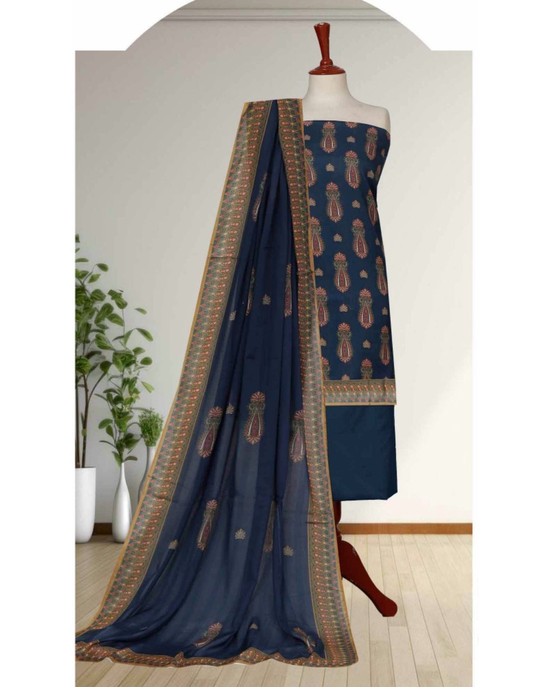 02 - Ladies Digital Lawn Printed 3 Piece Suit - Unstitched Vol-3