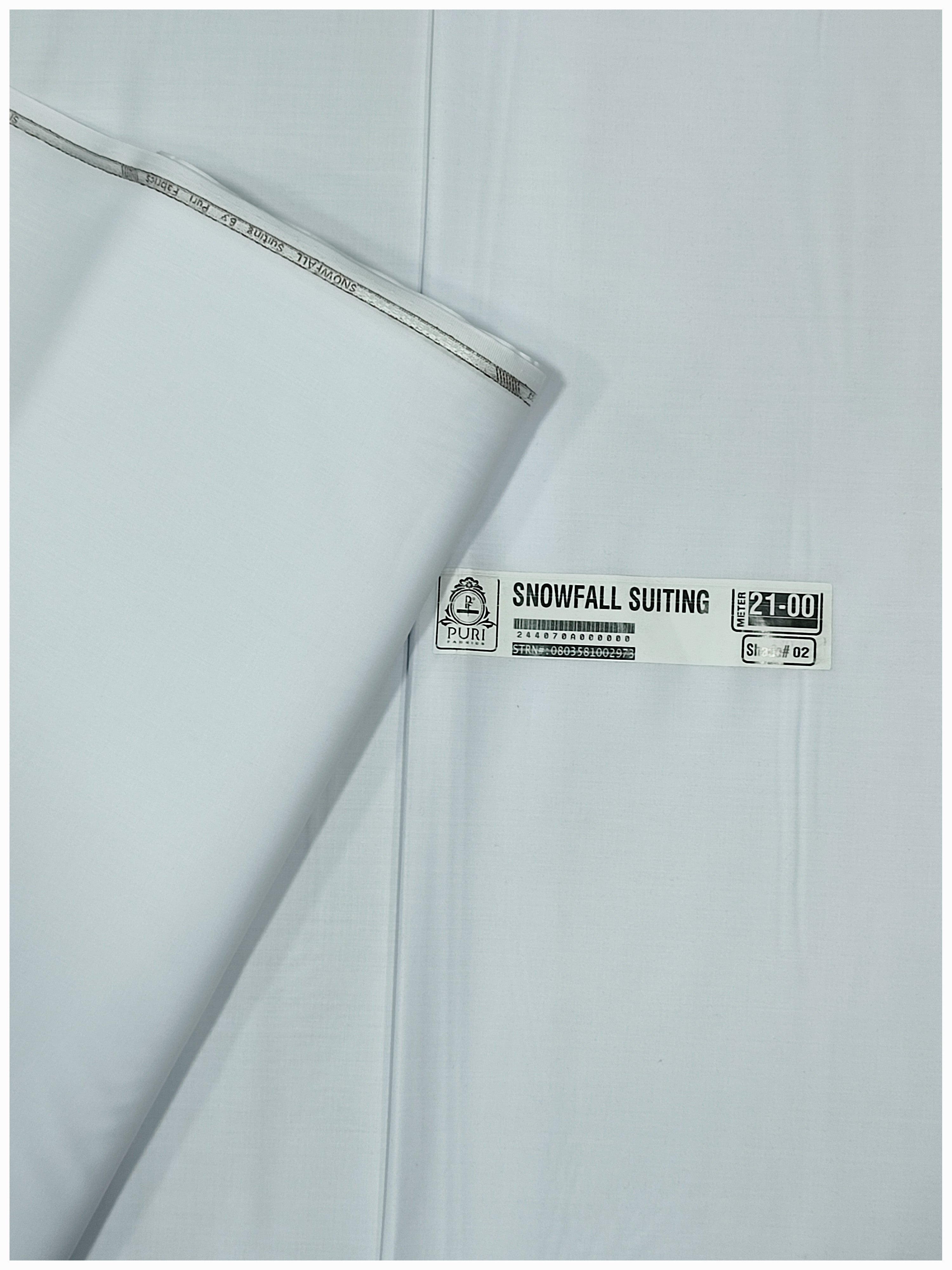 Snowfall Suiting Wash & Wear By Puri Fabrics