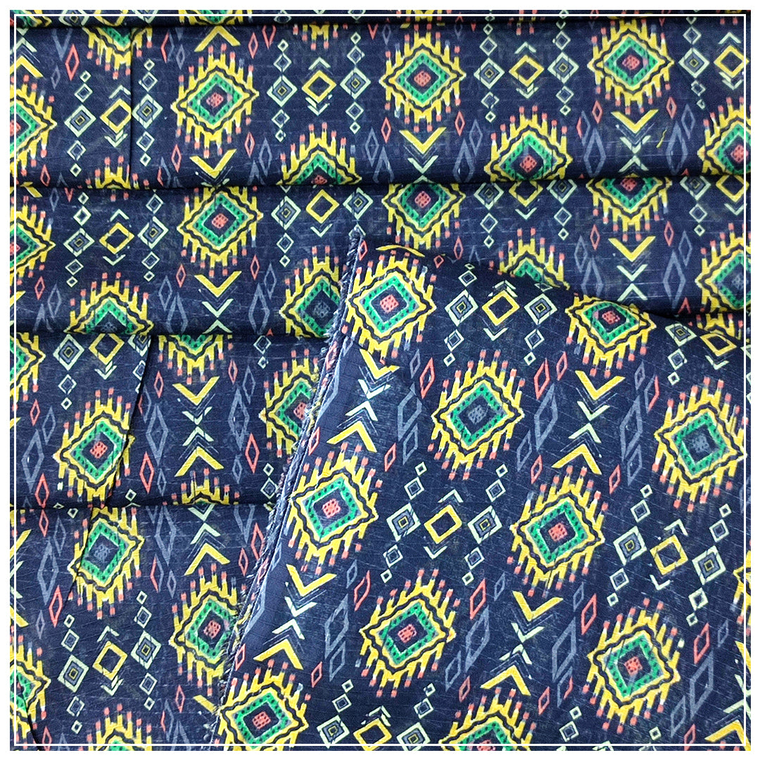 Ladies Bana Dora Lawn Printed Suit - Unstitched- Single Shirt