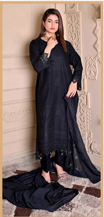 Janan Embroidered Lawn 3Pc Unstitched