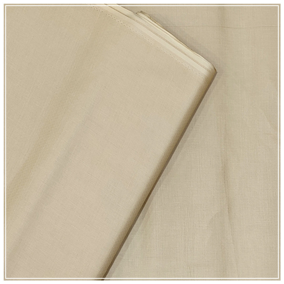 Men Unstitched Self Design Cotton Suits - Stiff Finish Cotton
