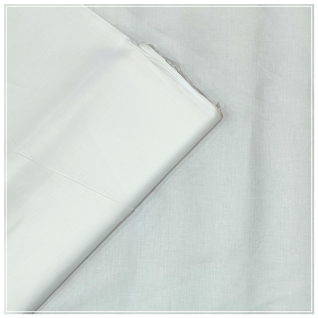 Men Unstitched Self Design Cotton Suits - Stiff Finish Cotton