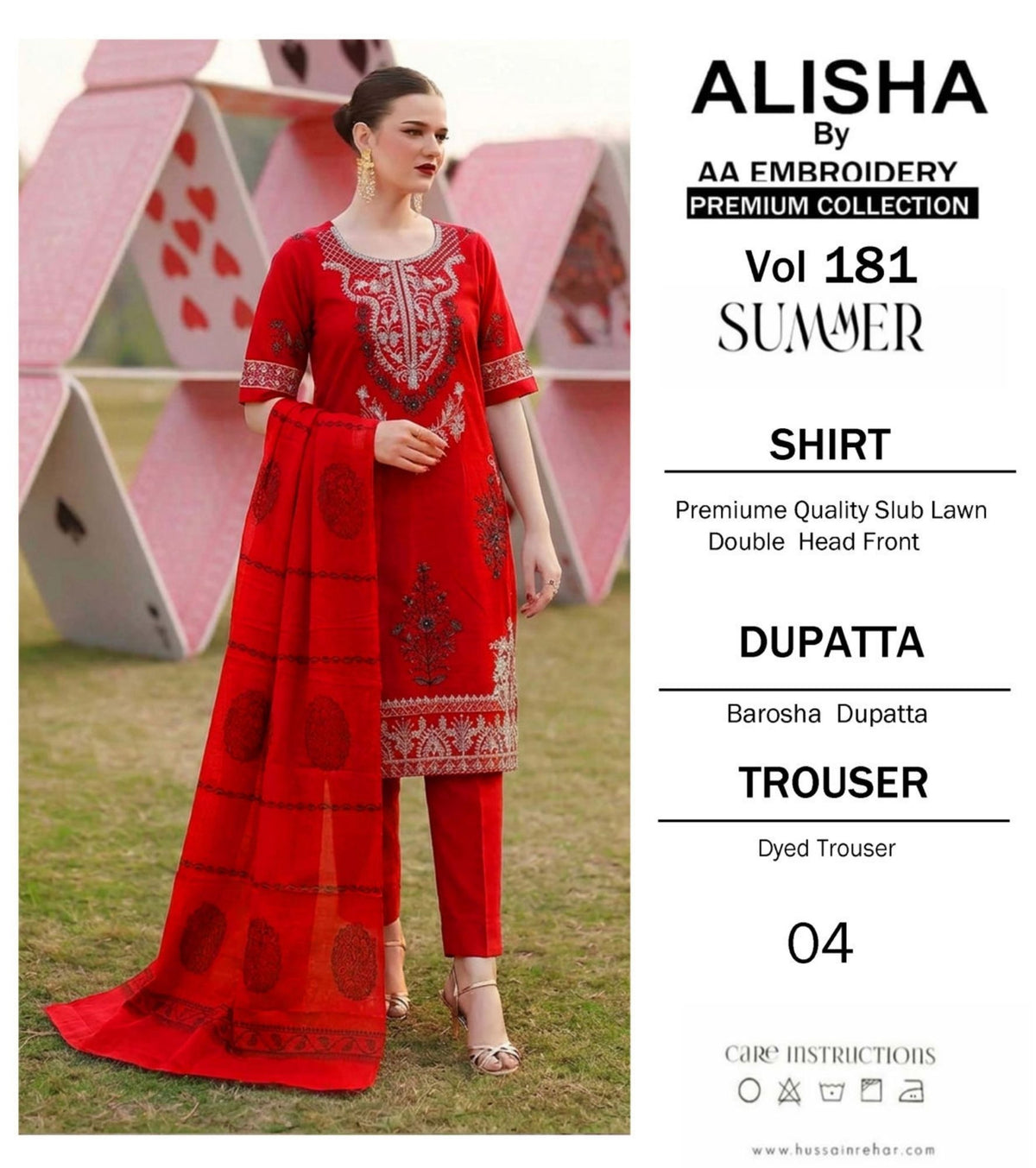 Embroidered Lawn By Alisha 3Pc Unstitched