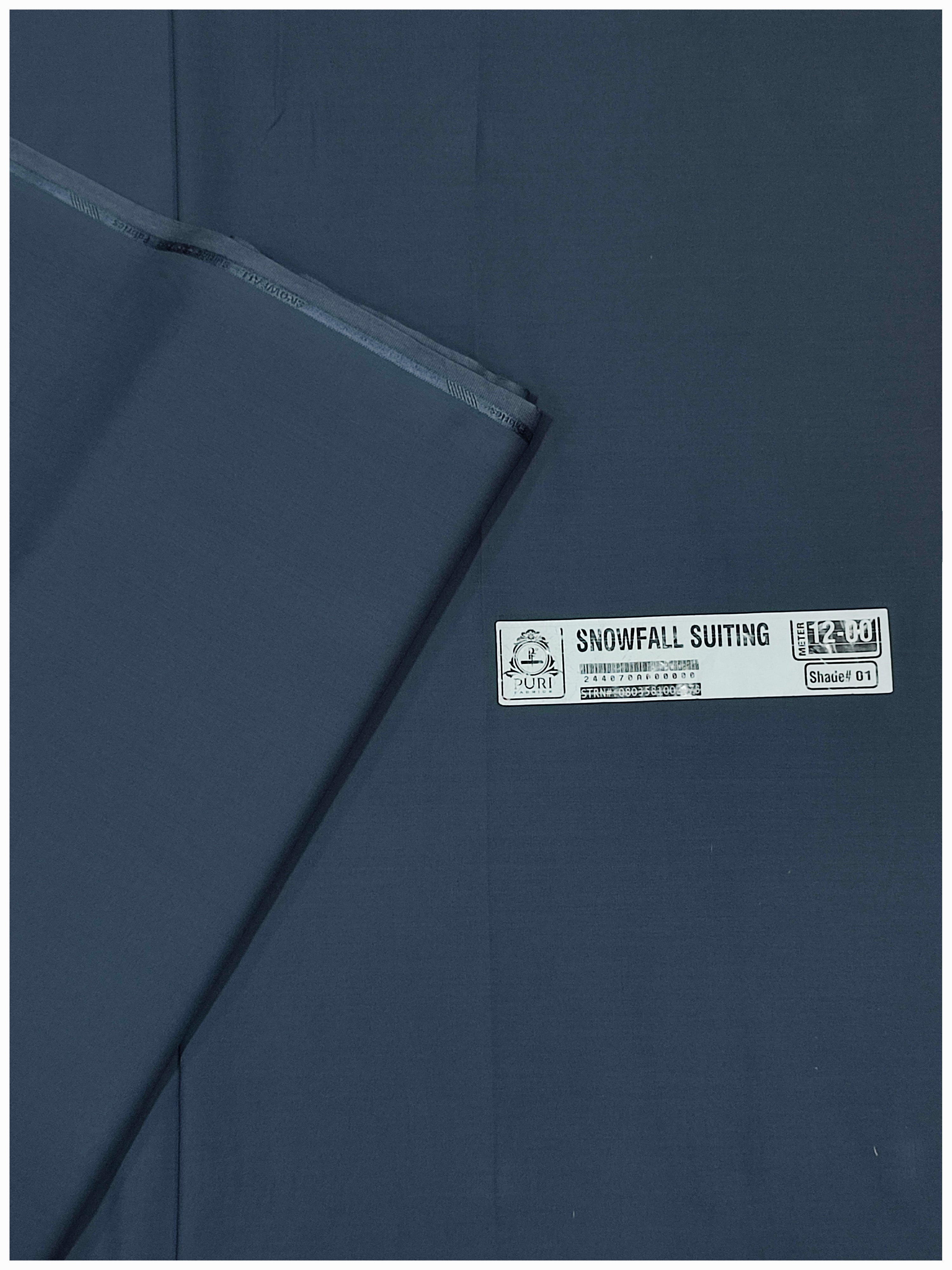 Snowfall Suiting Wash & Wear By Puri Fabrics