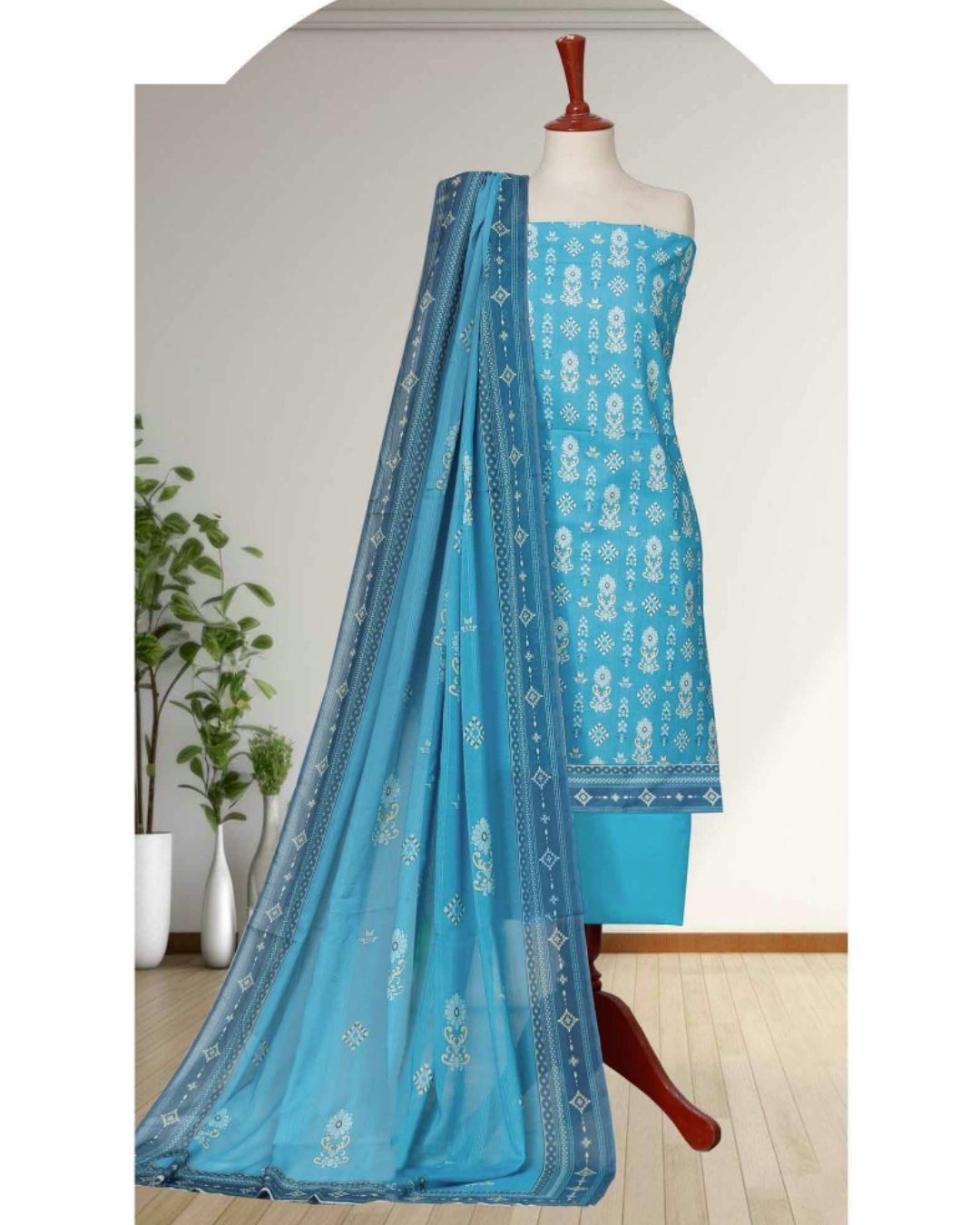 05 - Ladies Digital Lawn Printed 3 Piece Suit - Unstitched Vol-3
