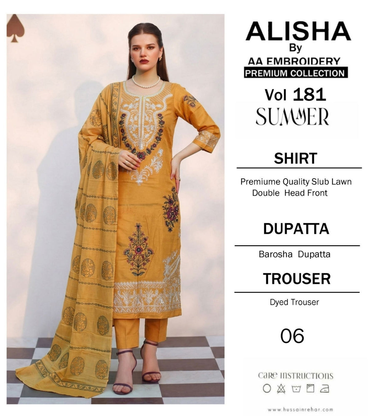 Embroidered Lawn By Alisha 3Pc Unstitched
