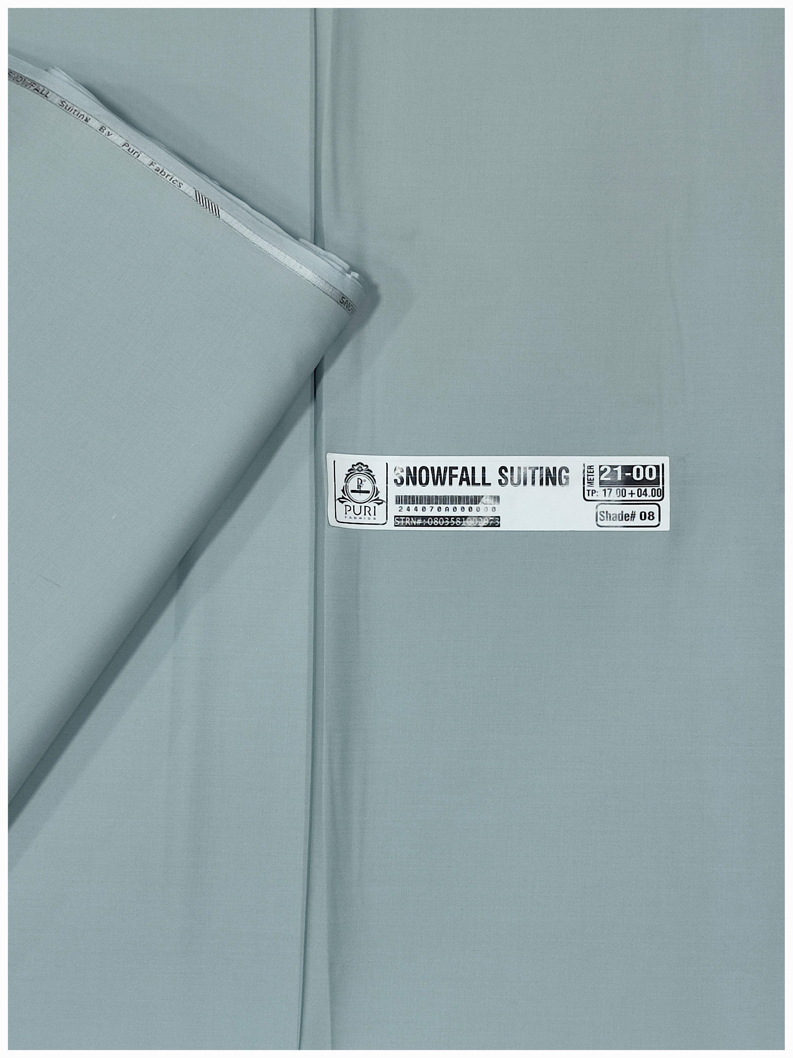 Snowfall Suiting Wash & Wear By Puri Fabrics