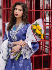 D-10 Tulip | 3 Pc Unstitched Lawn Suit Boardway By Mahnur