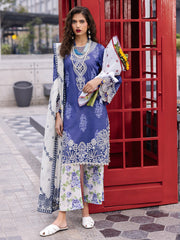 D-10 Tulip | 3 Pc Unstitched Lawn Suit Boardway By Mahnur