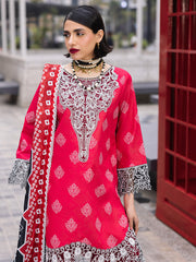 D-11 Azelea | 3 Pc Unstitched Lawn Suit Boardway By Mahnur
