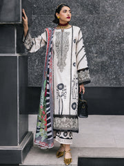 D-05 Freesia | 3 Pc Unstitched Lawn Suit Boardway By Mahnur