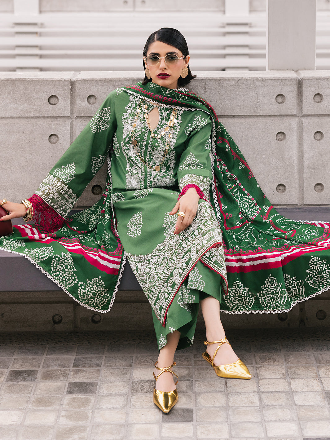 D-08 Sagebloom | 3 Pc Unstitched Lawn Suit Boardway By Mahnur
