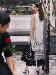 D-09 Daisy | 3 Pc Unstitched Lawn Suit Boardway By Mahnur