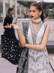 D-09 Daisy | 3 Pc Unstitched Lawn Suit Boardway By Mahnur