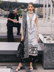 D-09 Daisy | 3 Pc Unstitched Lawn Suit Boardway By Mahnur
