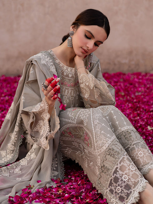 MA - 06 | 3 PC Unstitched Suit Luxury Lawn Mastani By Parishay