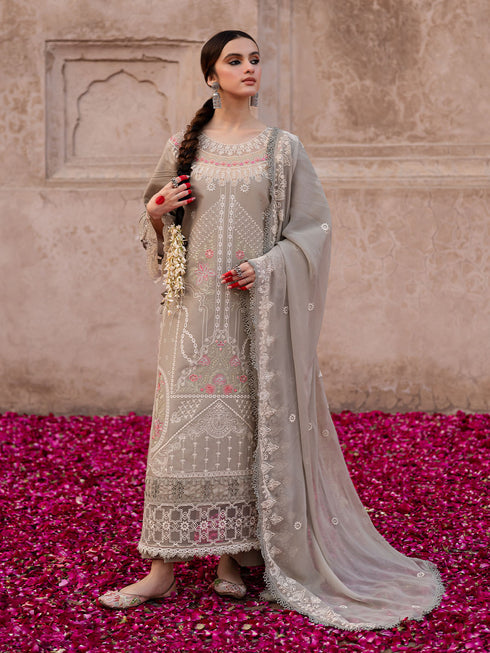 MA - 06 | 3 PC Unstitched Suit Luxury Lawn Mastani By Parishay