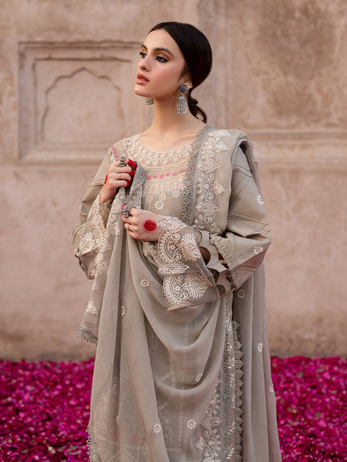 MA - 06 | 3 PC Unstitched Suit Luxury Lawn Mastani By Parishay