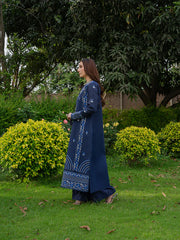 MU-01 | 3 PC Unstitched Suit Embroidered Lawn Amaya By Mahnur