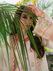 MU-05 | 3 PC Unstitched Suit Embroidered Lawn Amaya By Mahnur