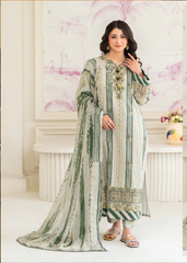 D-03 | 3 Pc Unstitched Suit Lawn Siran By Sanam Saeed